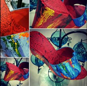 Painted Shoe 13